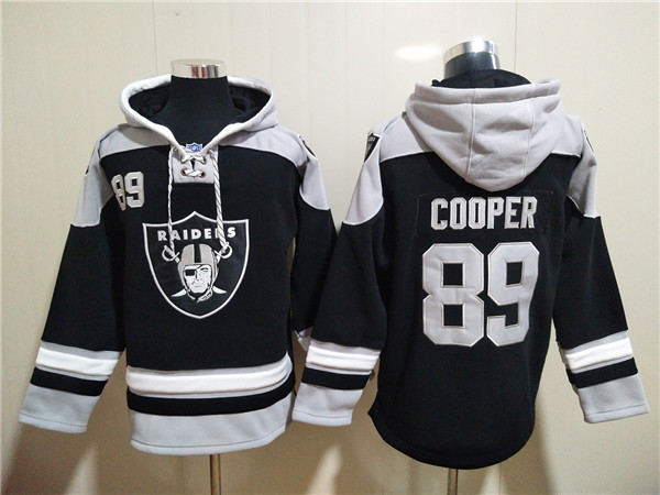 Las Vegas Raiders #89 Amari Cooper Black Ageless Must-Have Lace-Up Pullover Hoodie